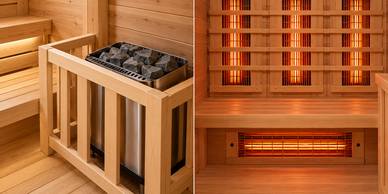 Saunas tradicionales vs. saunas infrarrojas: diferencias, similitudes y beneficios específicos