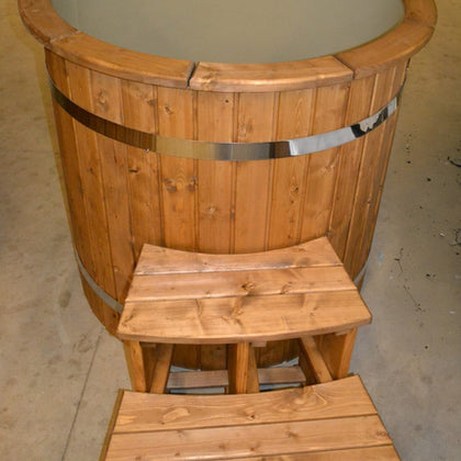 THERMO BARREL: Bañera redonda en Thermowood