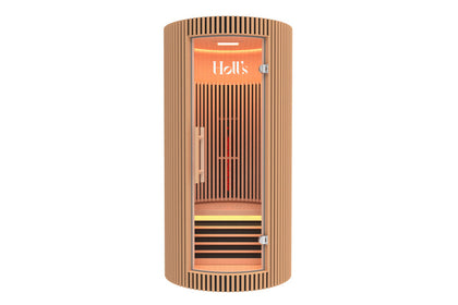 Sauna infrarroja Curva Full Spectrum de 1 plaza con espectro completo de infrarrojos