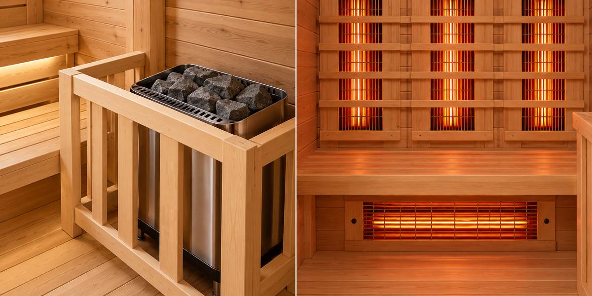 Saunas tradicionales vs. saunas infrarrojas: diferencias, similitudes y beneficios específicos