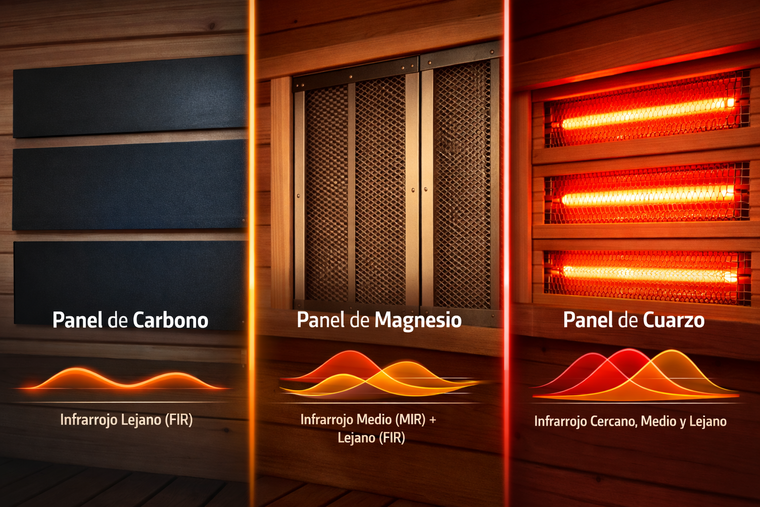 Paneles infrarrojos en saunas RekoVital