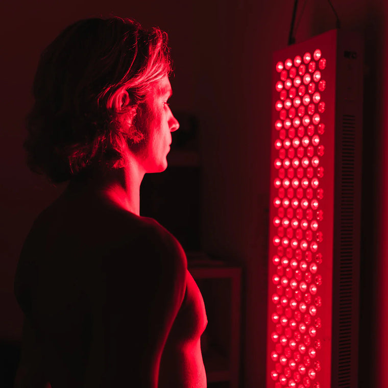 Terapia de luz roja e infrarroja
