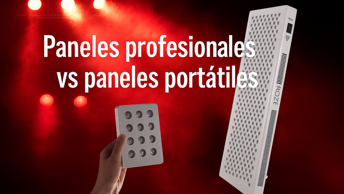 Paneles profesionales vs paneles portátiles: no confundir potencia con longitud de onda