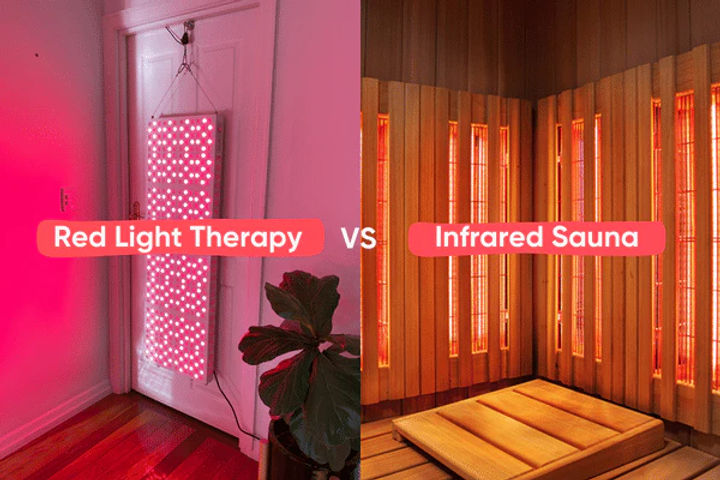 Sauna infrarroja vs. terapia de luz roja: comprende las diferencias, similitudes y beneficios específicos