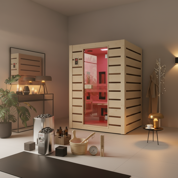 Hybrid combi 2 - sauna híbrida 2 plazas