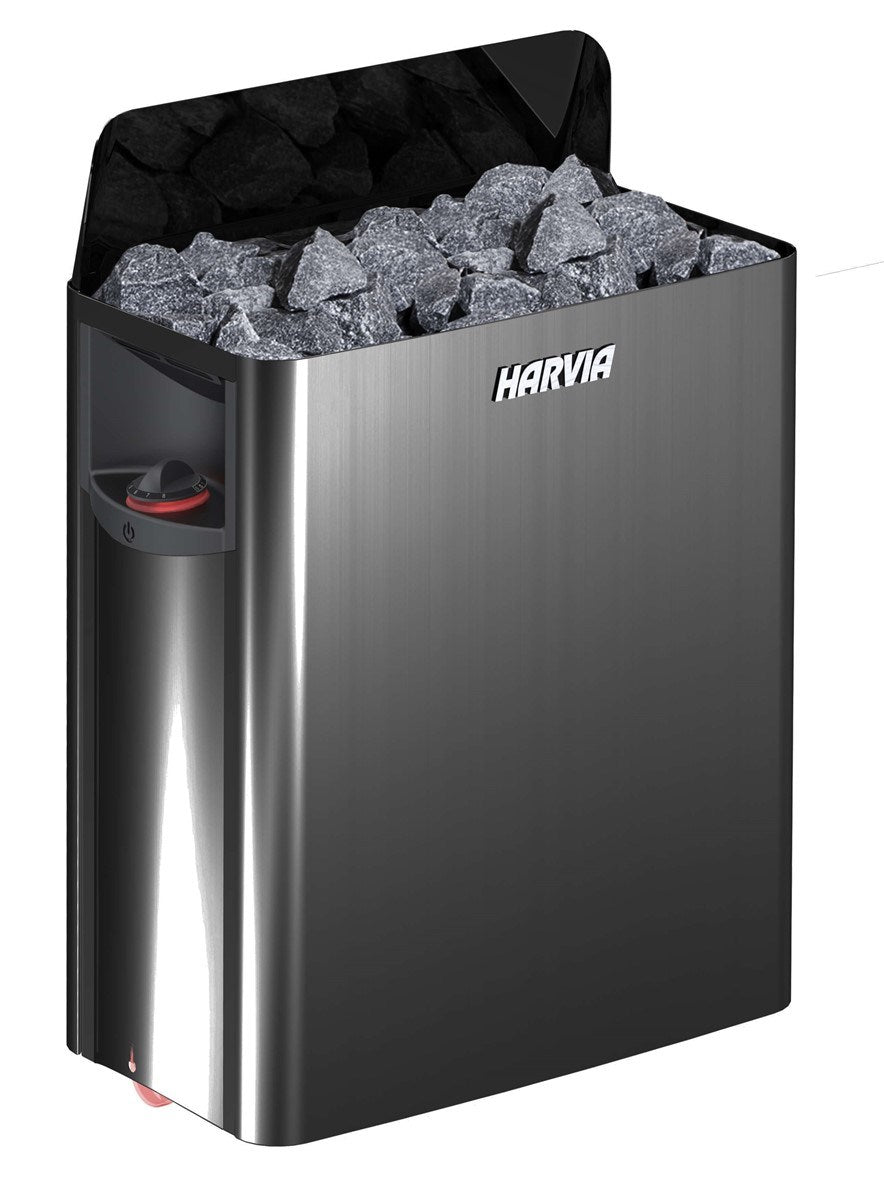 Estufa Harvia The Wall 4,5 kW negra