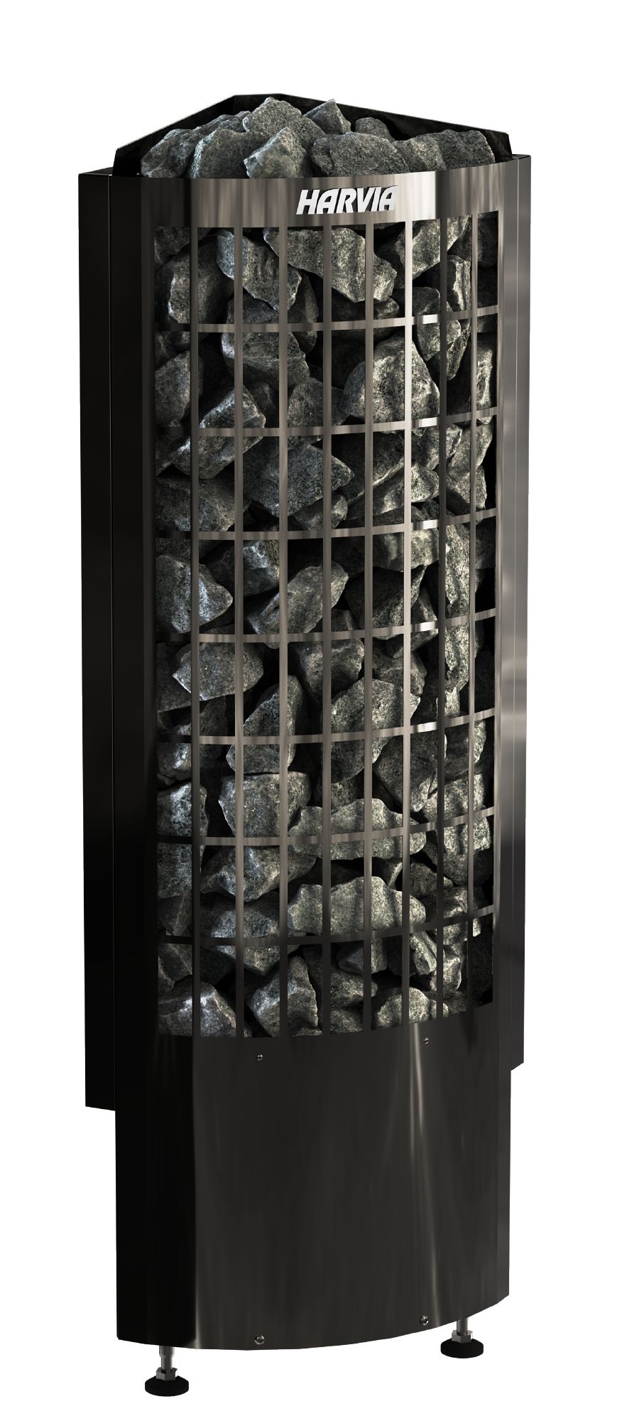 Estufa de sauna Harvia PCC70E BlackSteel de esquina