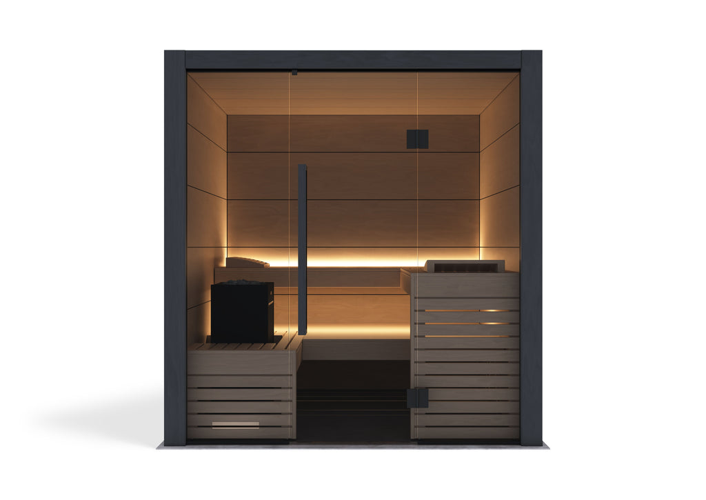 Sauna Harvia Fuji Oak Large — proyecto a medida · 5 personas