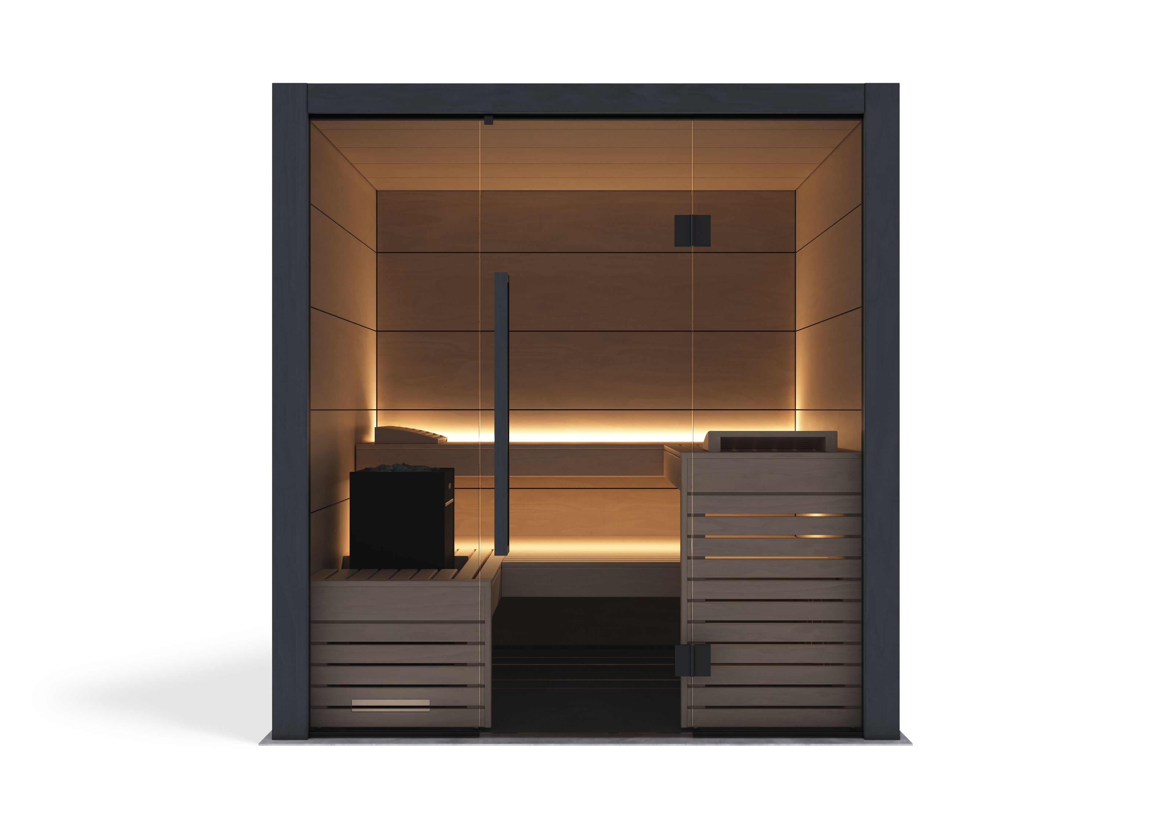 Sauna Harvia Fuji Oak Large — proyecto a medida · 5 personas