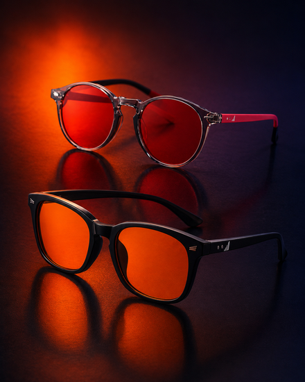 Pack Gafas Circadian Night Fade - naranjas y rojas