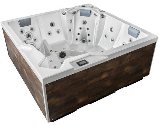 Spa acrílico Holl's Onyx Oka 4 de 5 plazas con cerramiento Fundermax