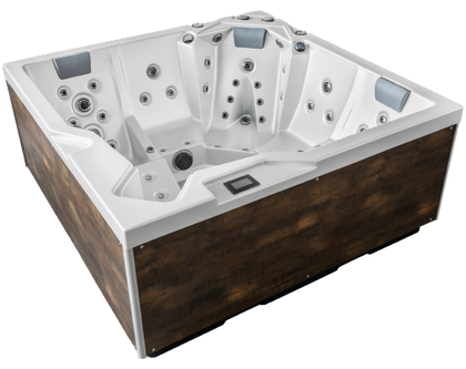 Spa acrílico Holl's Onyx Oka 4 de 5 plazas con cerramiento Fundermax