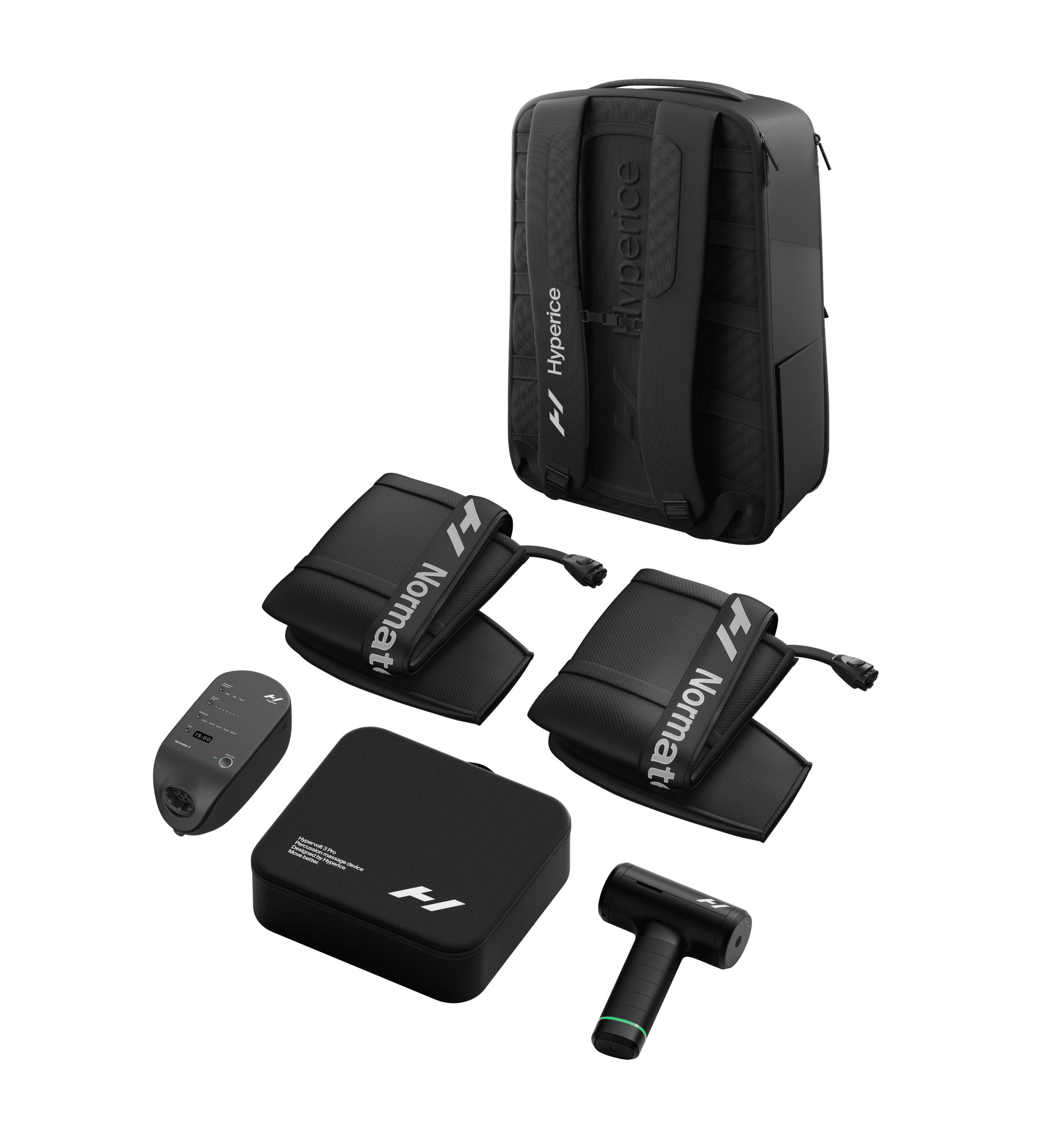 Legacy Pack - Hypervolt 3 Pro, Normatec 3 Legs y mochila Normatec