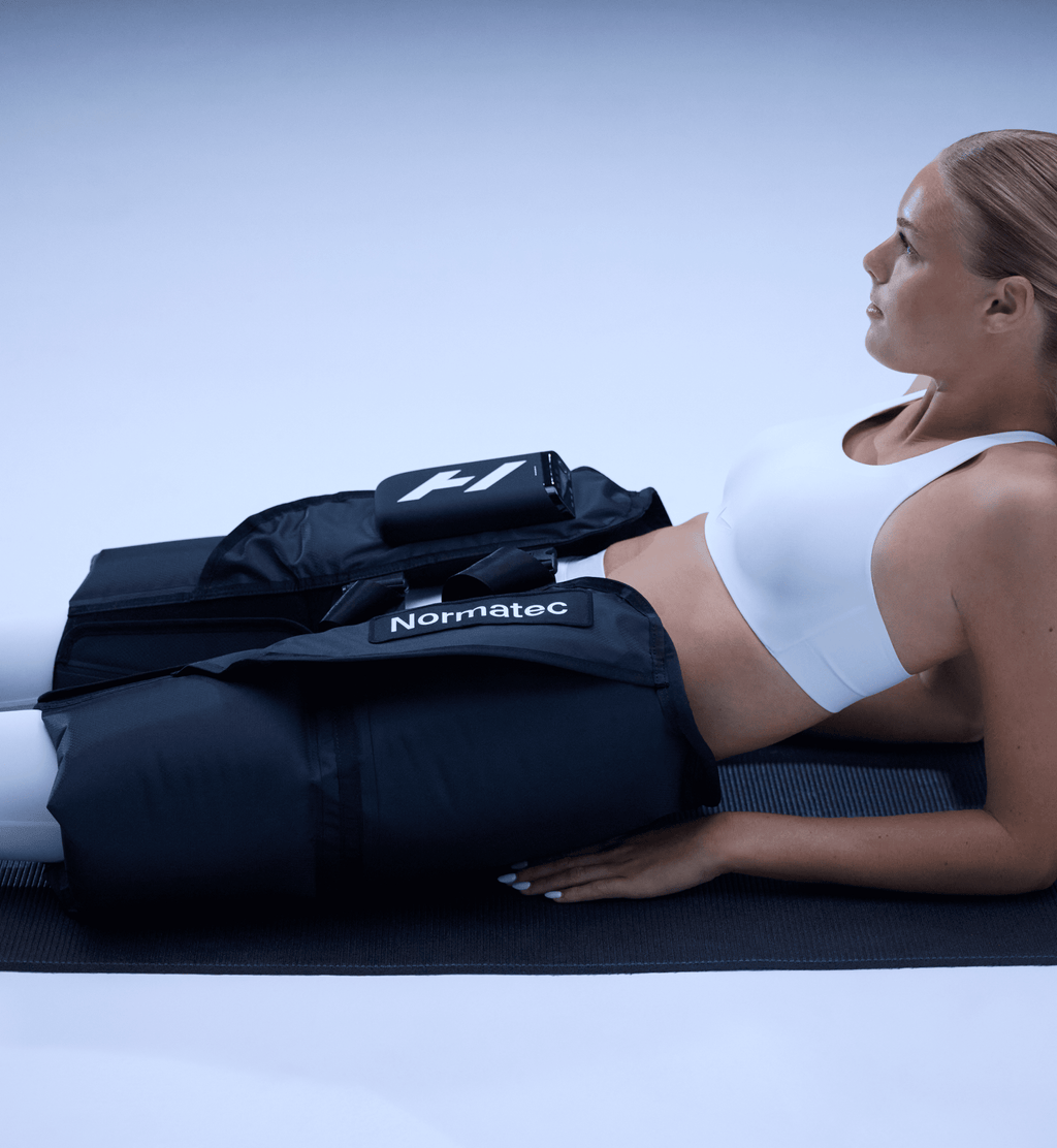 Normatec Premier Hip en uso