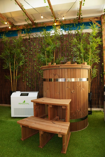 THERMO BARREL: Bañera redonda en Thermowood