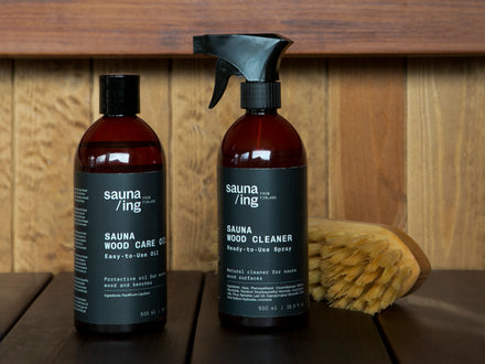 Conjunto de Limpeza e Cuidado para Sauna