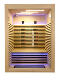 Sauna infrarroja Canopée 2 plazas frente panorámico - vista principal