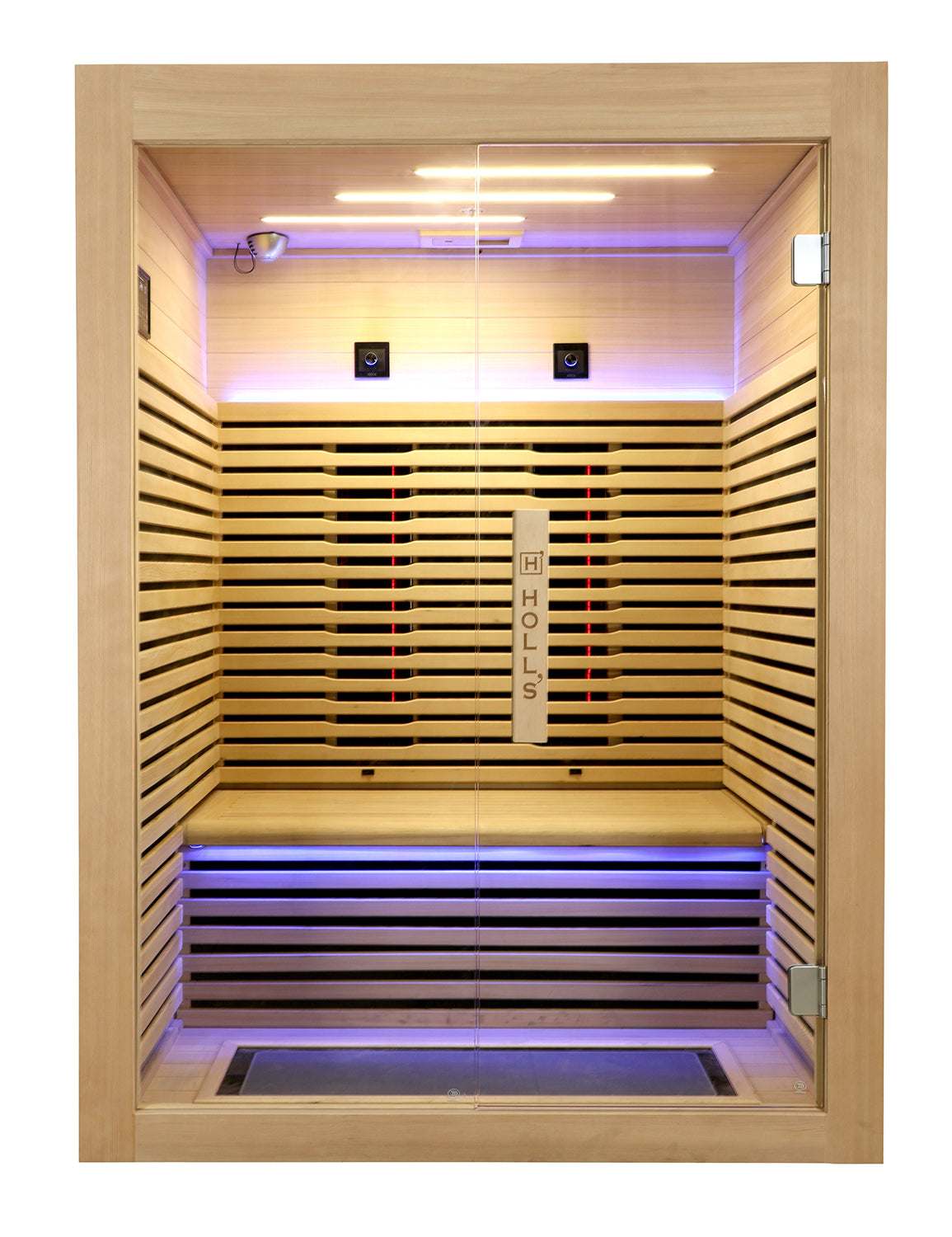 Sauna infrarroja Canopée 2 plazas frente panorámico - vista principal