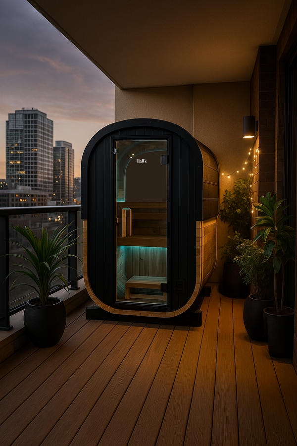 Sauna Cocoon - detalle estructura