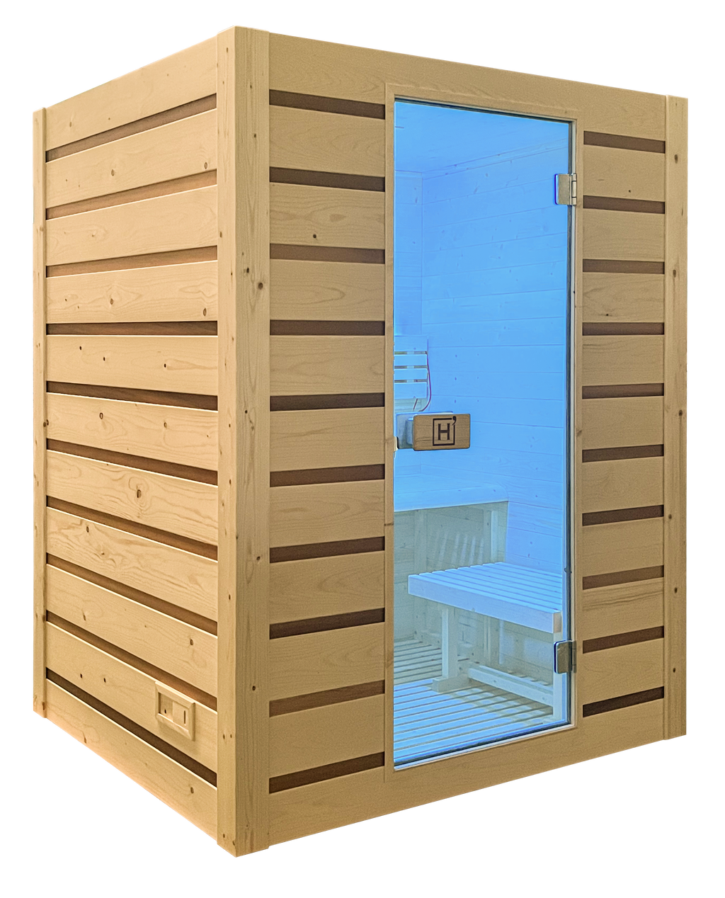 Sauna Eccolo 3 plazas - vista frontal