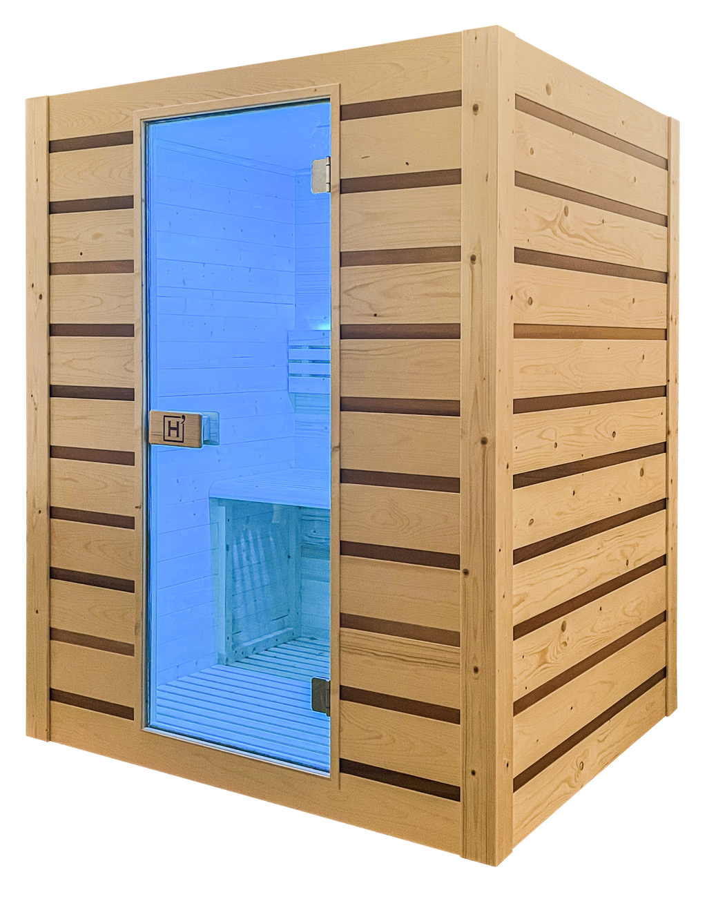 Sauna Eccolo 3 plazas - vista en perspectiva