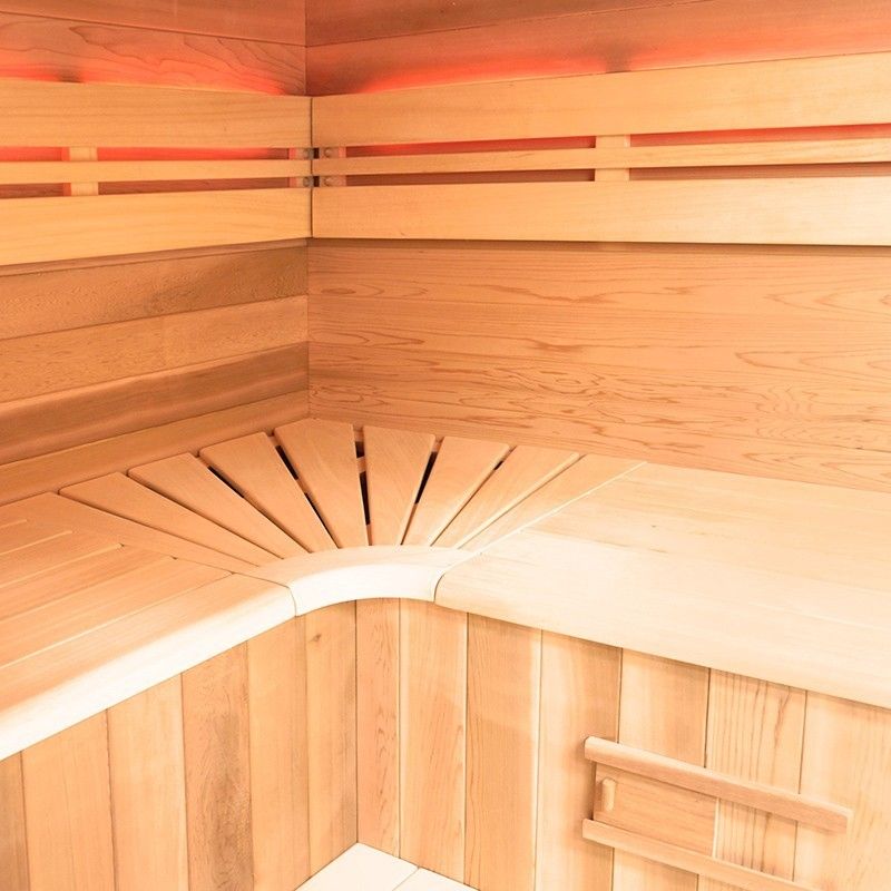 Sauna Eccolo 6 plazas - vista en perspectiva