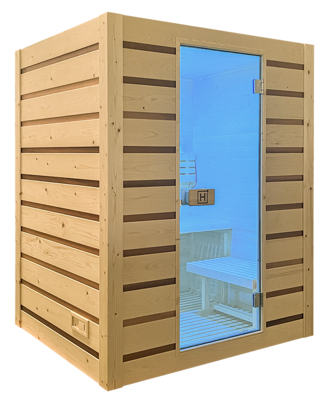 Sauna tradicional finlandesa Eccolo 3 para 2-3 personas con horno eléctrico Harvia