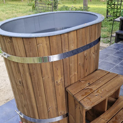 THERMO OVAL: Bañera ovalada en Thermowood