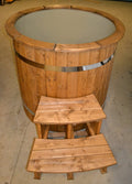 Bañera de baño frío THERMO BARREL redonda en madera Thermowood termotratada