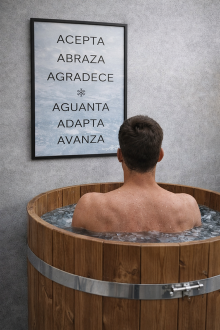 Póster decorativo Enfoque y Adaptación sobre exposición al frío - edición RekoVital