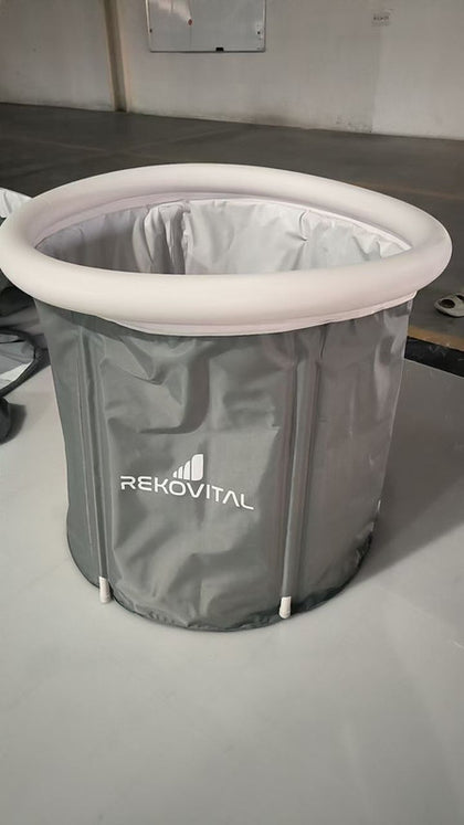 Bañera portátil plegable para baños de hielo y crioterapia en casa