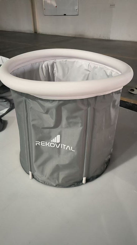 Bañera portátil plegable para baños de hielo y crioterapia en casa