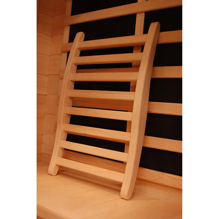 Respaldar ergonómico de madera para sauna - accesorio de comodidad y confort