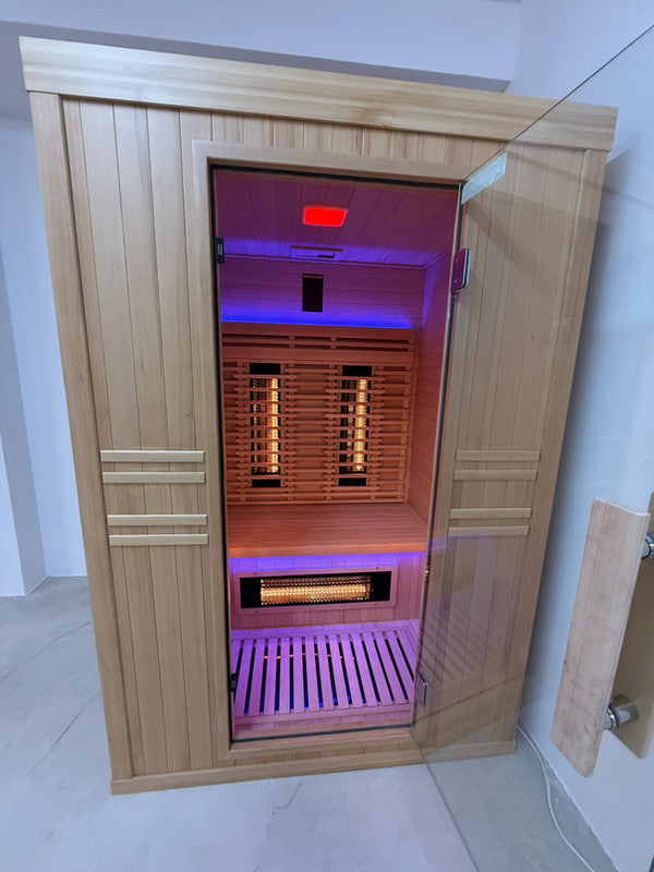 Sauna infrarroja Purewave EVO 2 para 2 personas con tecnología de calor infrarrojo