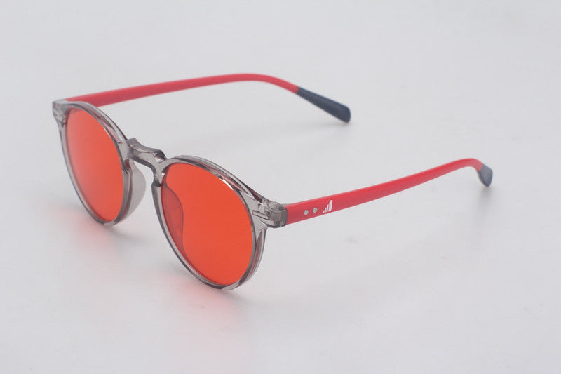 Gafas bloqueadoras de luz azul Crimson Night con montura envolvente para protección nocturna