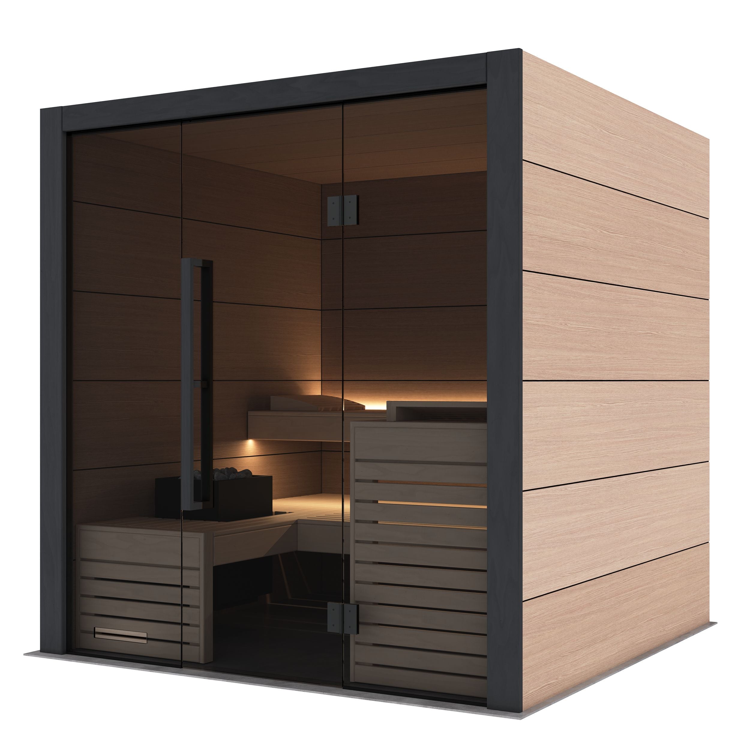 Sauna Harvia Fuji Oak Large, acabado roble - vista 1