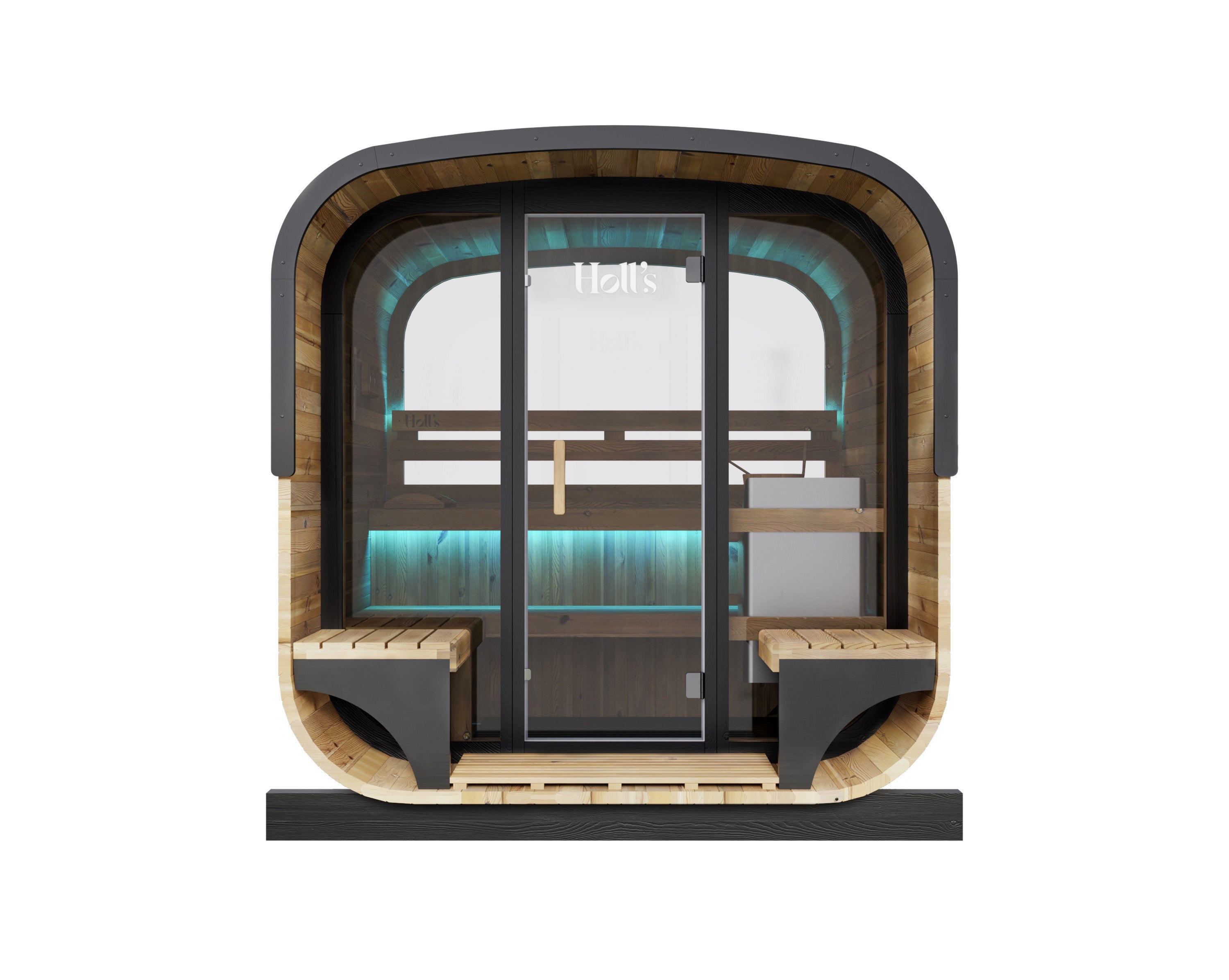 Sauna Hestia 160 exterior - vista frontal