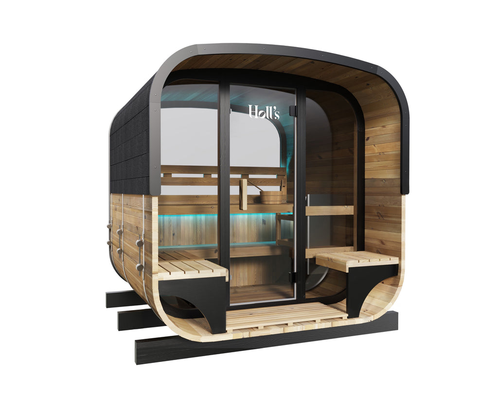 Sauna Hestia 160 - vista en perspectiva