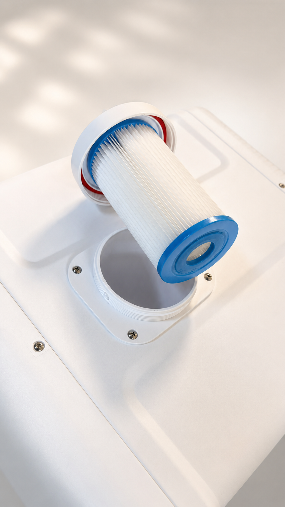 Cartucho de filtro lavable del chiller, extraíble desde la parte superior