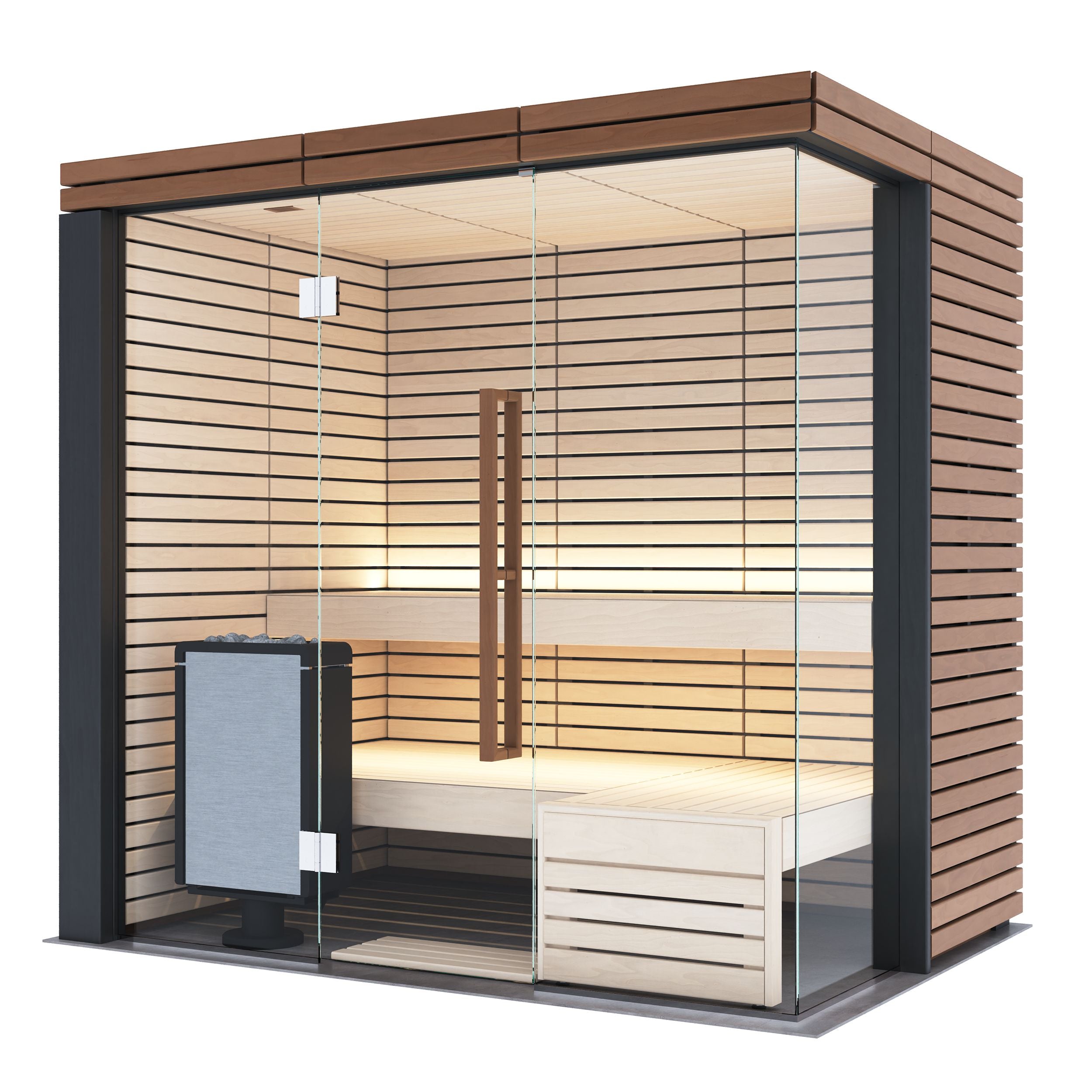 Sauna Harvia Lindea Small - vista frontal