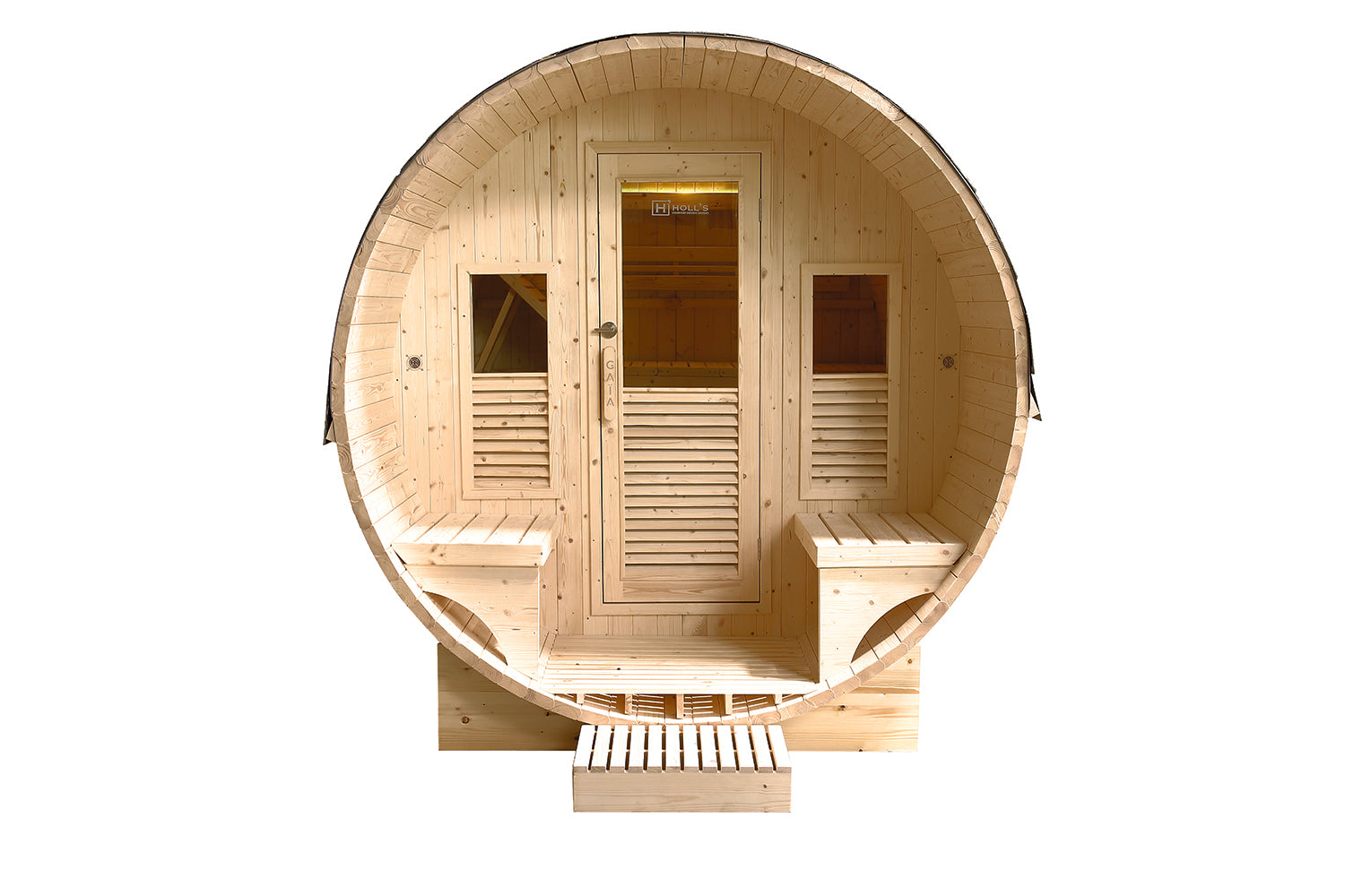 Sauna Gaïa Luna - detalle estructura