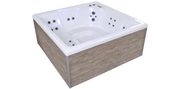 Spa acrílico NetSpa Square Wave 2 de 5 plazas
