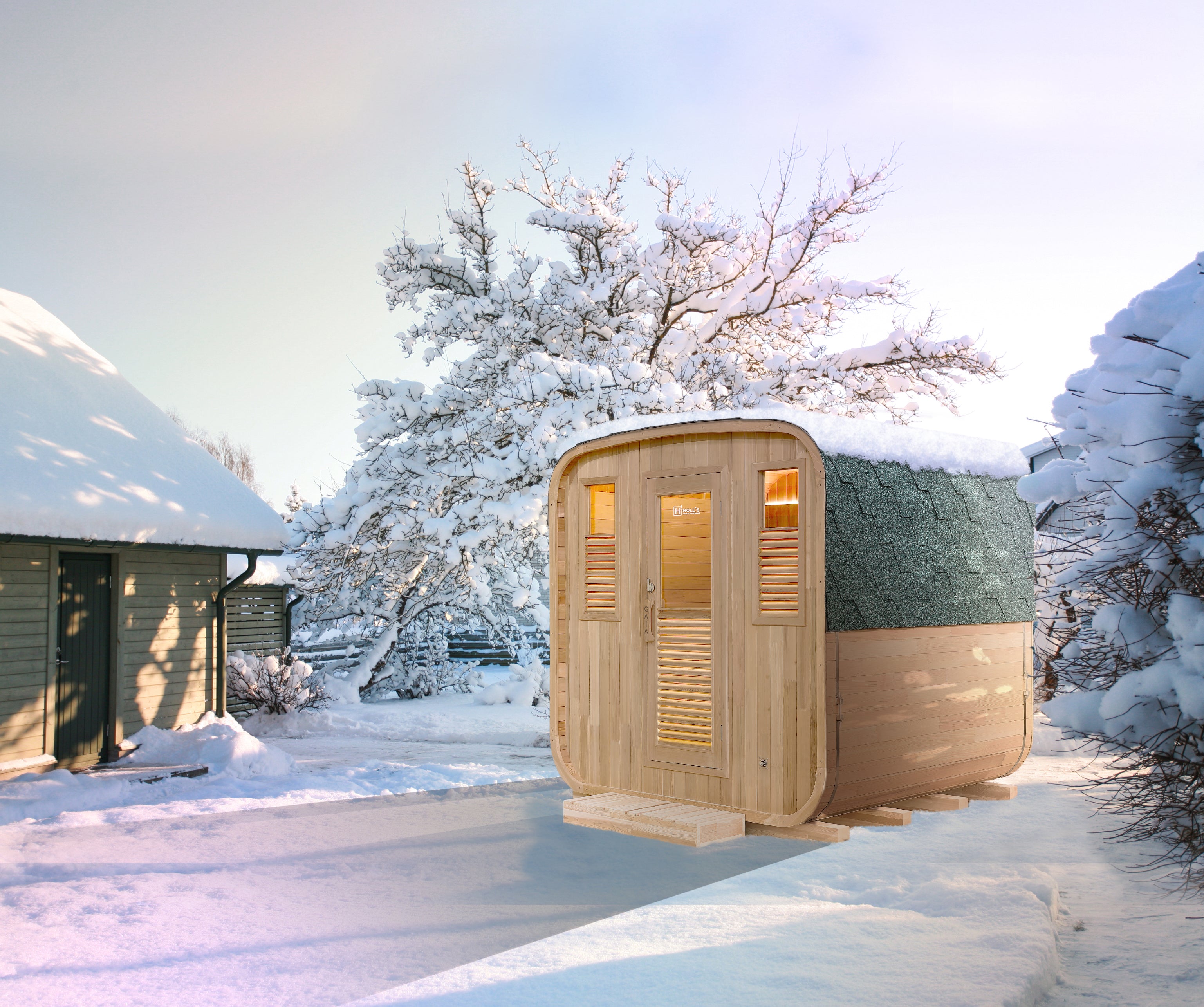 Sauna Gaïa Nova - vista lateral