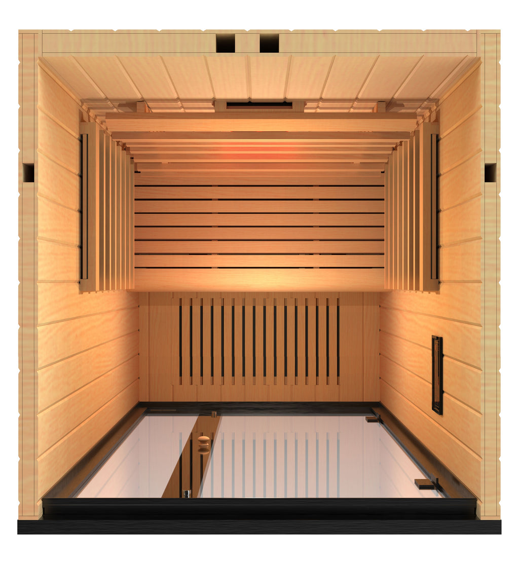 Sauna infrarroja Harvia Onni Mini, 1 persona - vista interior