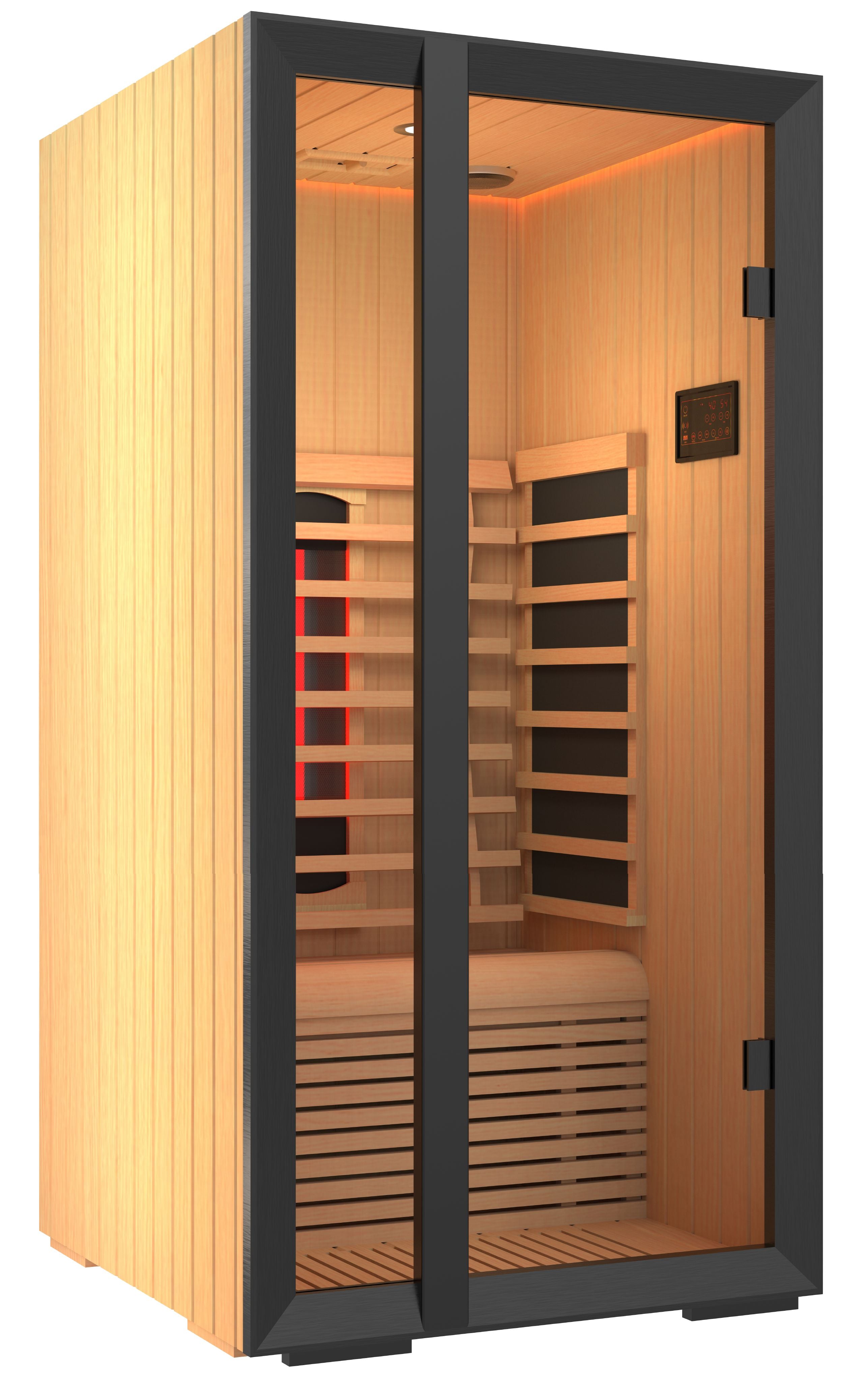 Sauna infrarroja Harvia Onni Mini, 1 persona - vista angular
