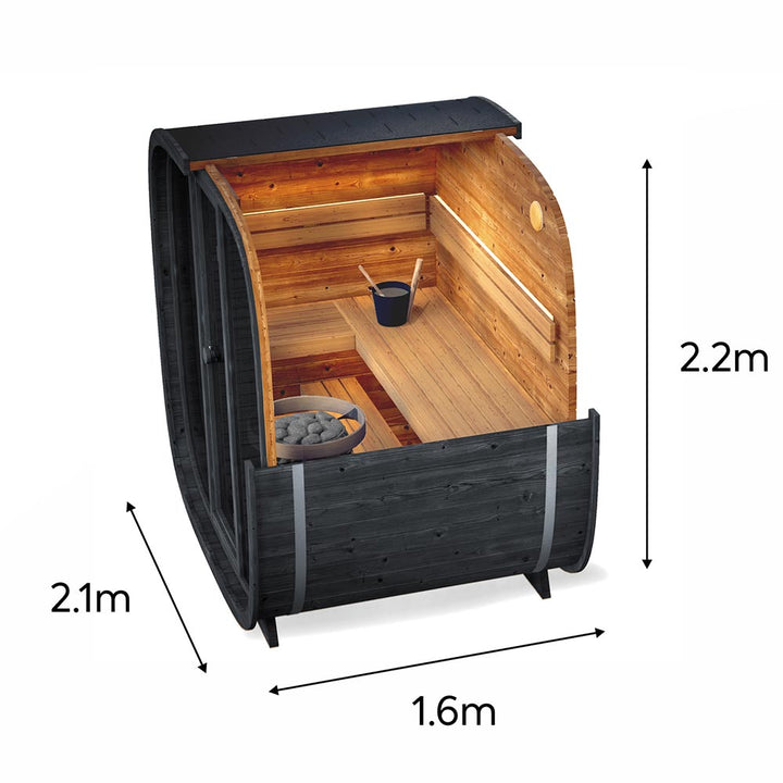 Onyxia Cube - sauna exterior 4 plazas