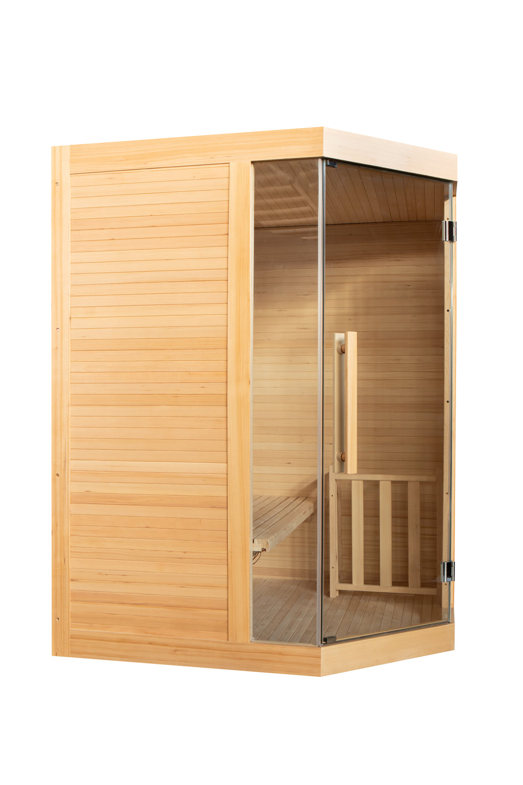 Sauna Sense 3 angular - vista en perspectiva