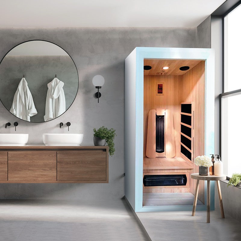 Sauna infrarroja Saulo - en el baño