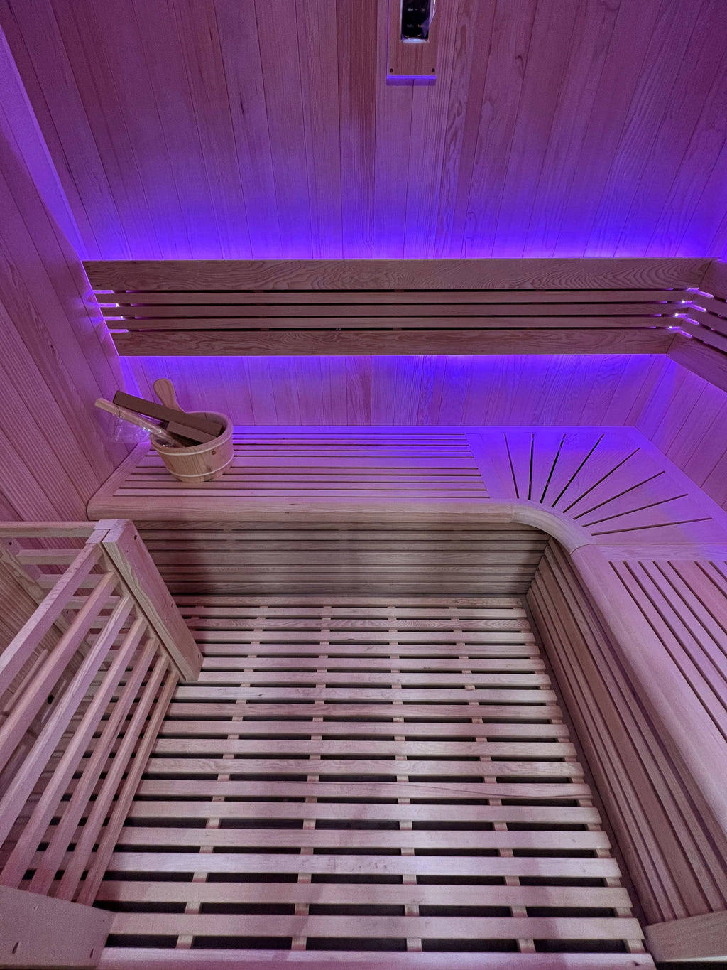 Sauna Utopia 4 plazas - banco interior