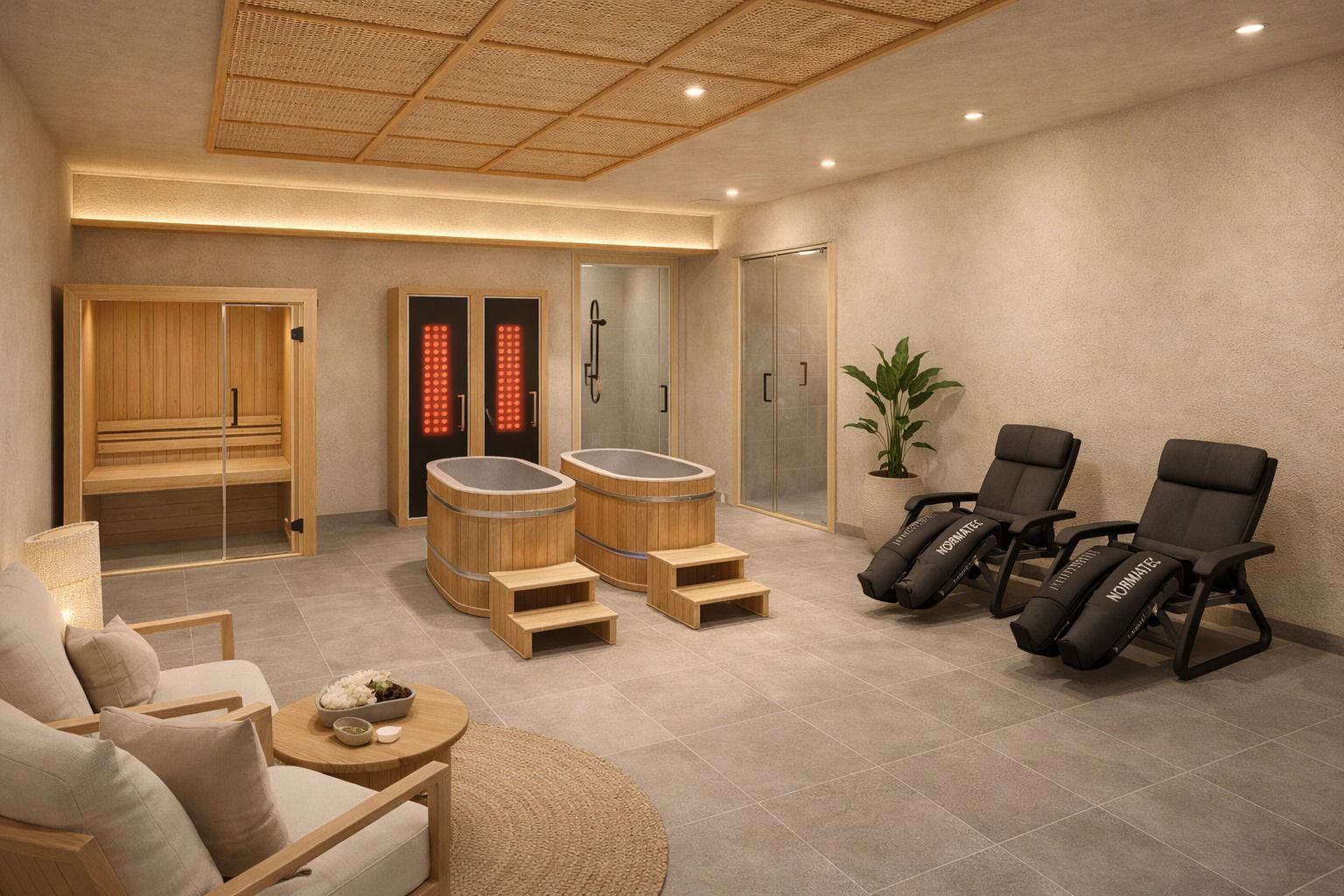 Zona Recovery: sauna, ice baths y presoterapia